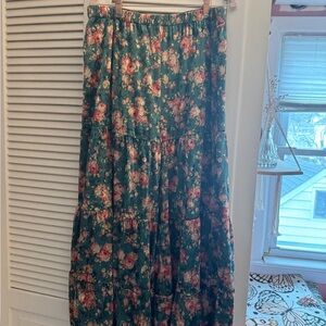 Natural Life XL Velvet Patti Palazzo Floral Pant